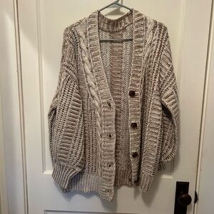 Tan/Cream Cardigan